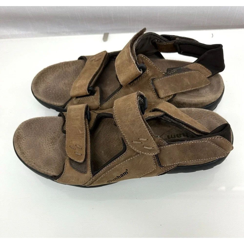 Dunham Fisherman Sandals Shoes Mens 11D Leather Outdoor Hiking Gorpcore Comfort